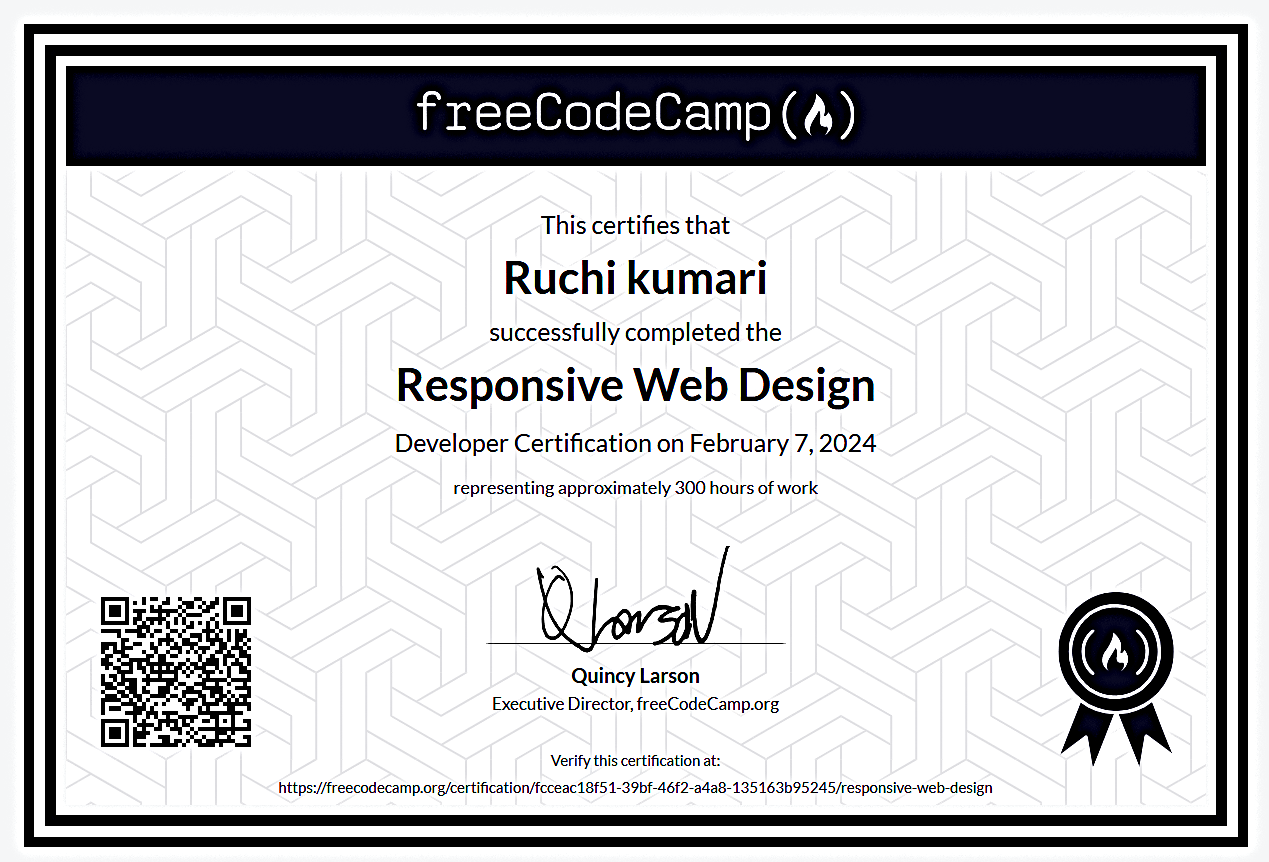 Web Development Certificate